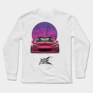 MAZDA MIATA NB STANCED PINK Long Sleeve T-Shirt